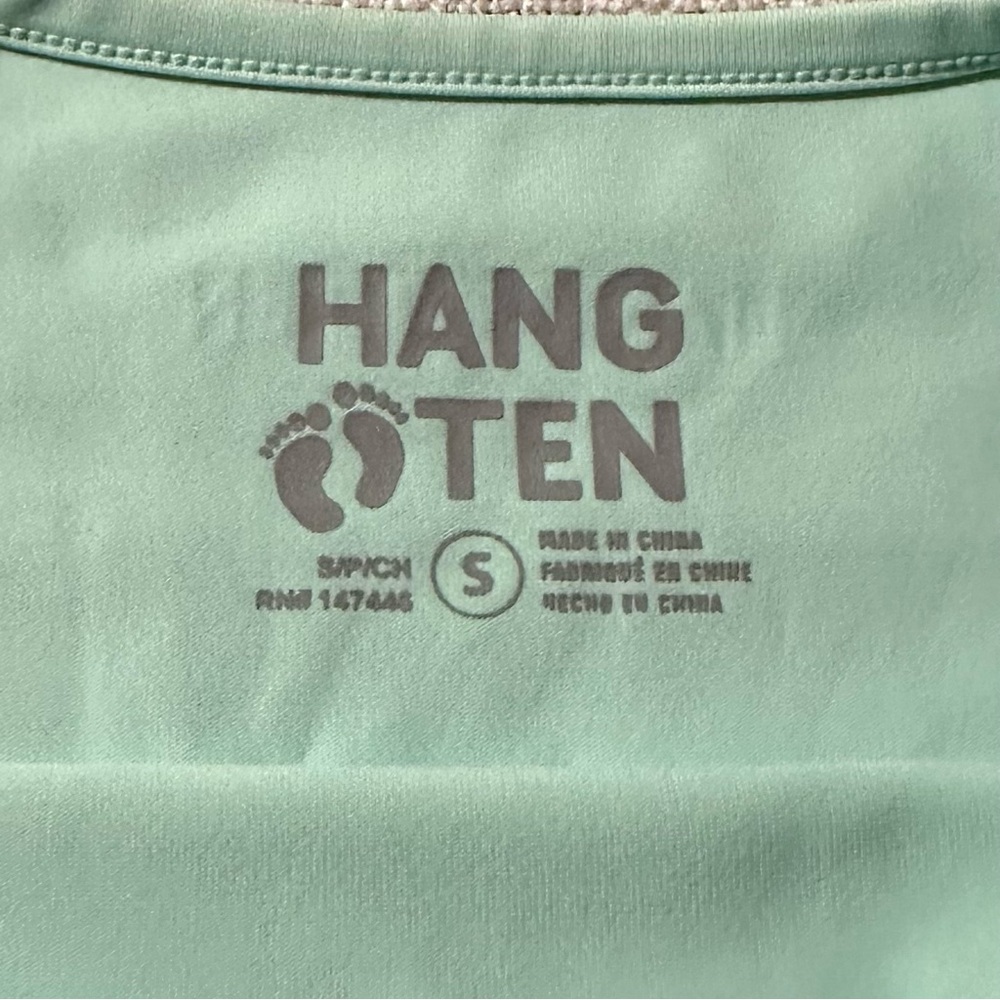 HANG TEN Mint Long Sleeve Rash Guard T-Shirt Surf Sun Protection UPF 50+ Wmn S - Picture 10 of 14